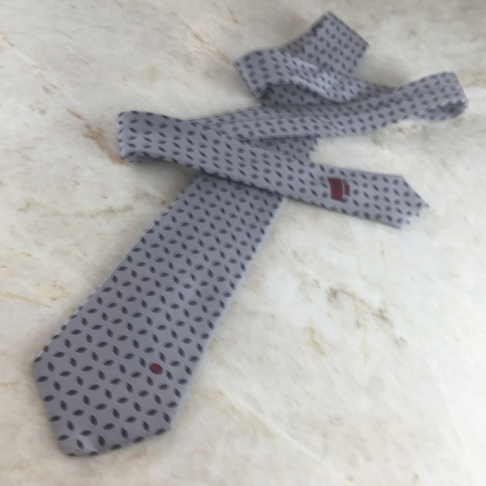 LANCEL PARIS GREY ALL SILK TIE